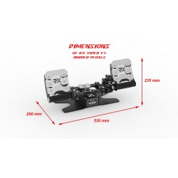 PRE-ORDER!!! RX Viper V3 Rudder Pedals (SILVER)